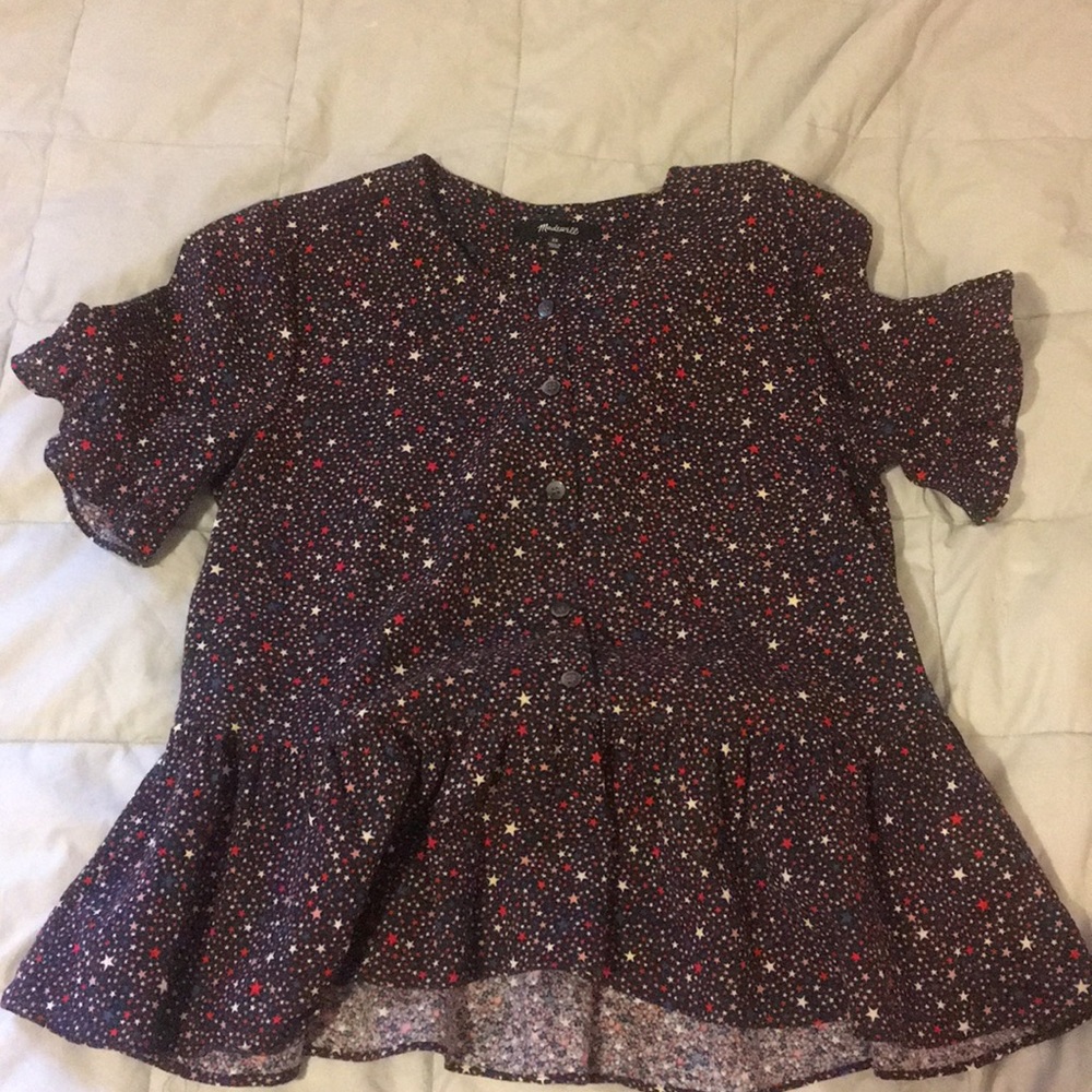 Madewell peplum top